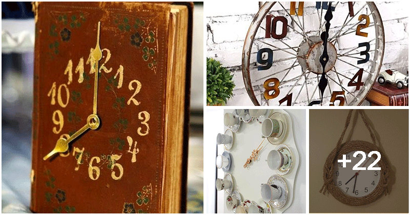 25 DIY Unique Faux Wall Clock Ideas To Decorate Home