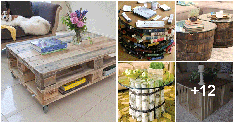 17 amazing ideas for recycled coffee tables