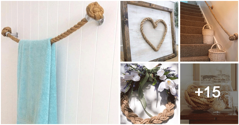20 DIY nautical rope crafts that you can easily make at home