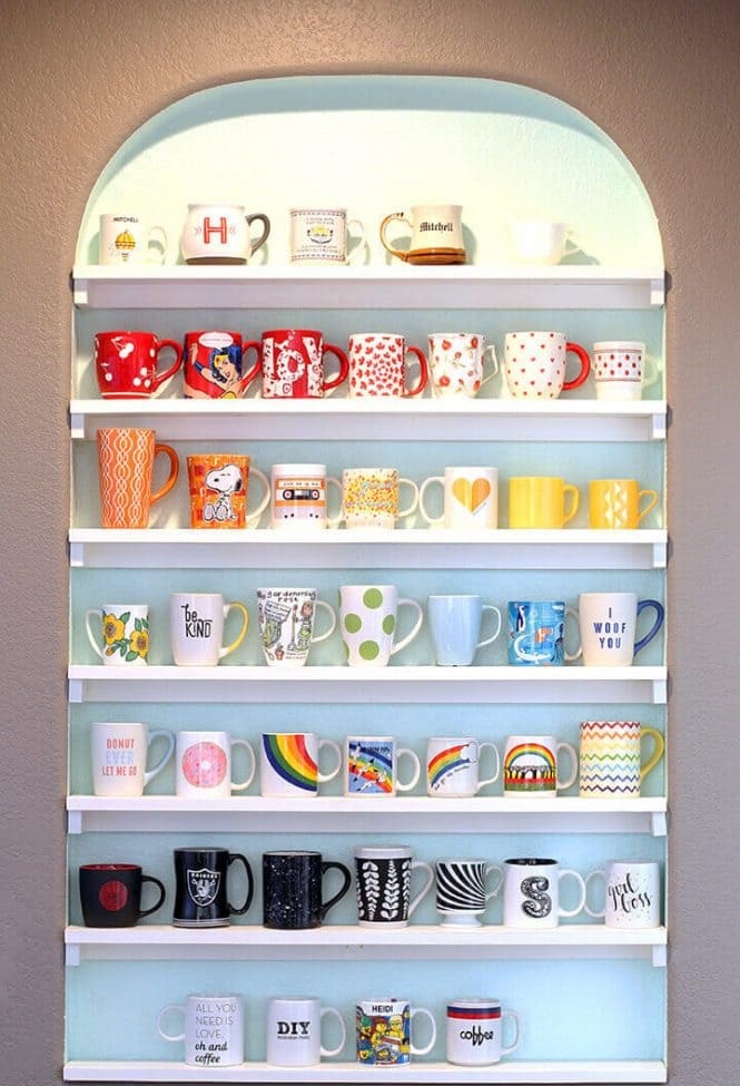 22 coffee cup holder ideas to declutter your kitchen - 85