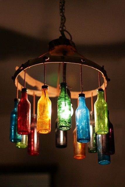 Awesome DIY bottle projects to decorate your home - 13