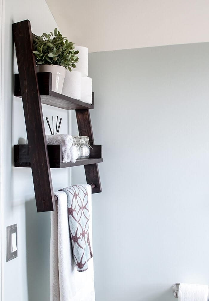 20 Best Useful DIY Ladder Shelves Ideas - 69