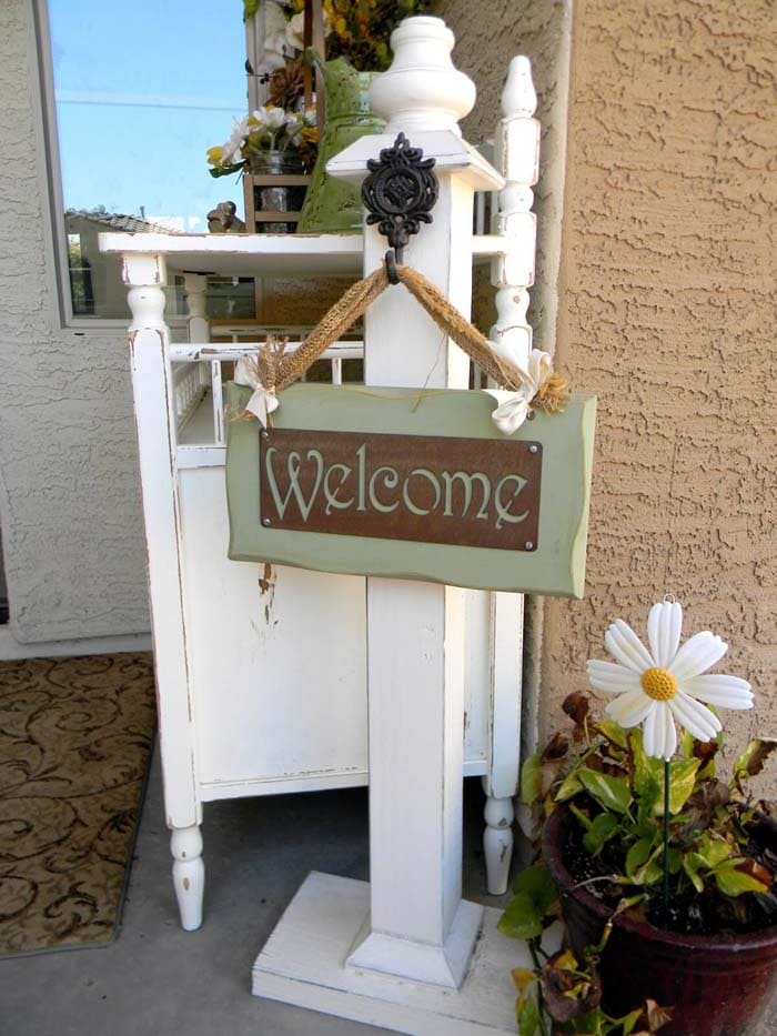 24 beautiful welcome sign ideas for your front porch - 77