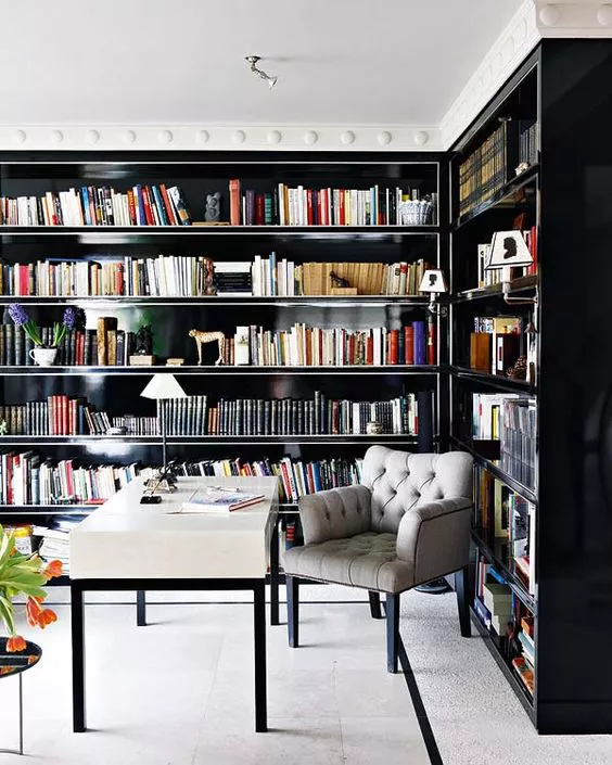 26 shimmering home library designs - 81