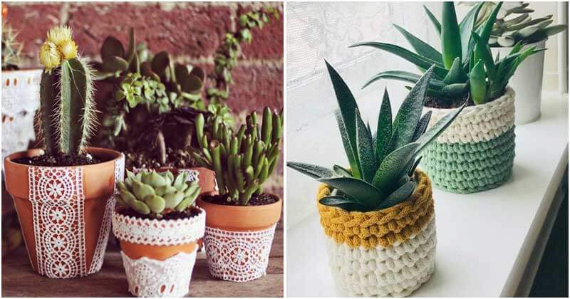 20 Eye-Catching DIY Houseplant Pot Cover Ideas
