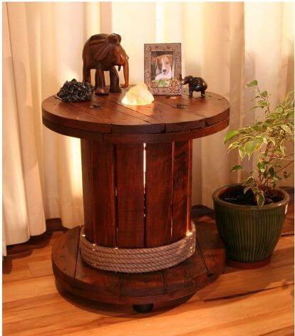 25 ideas for recycled cable spools for your home and garden - 181