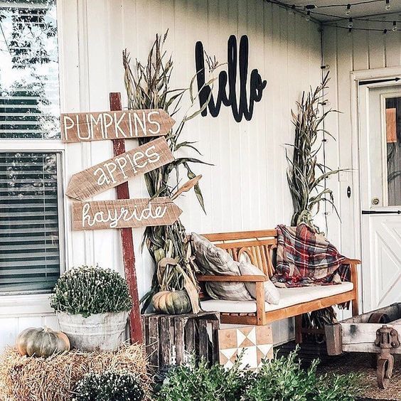 30 beautiful porch decorations for fall - 199