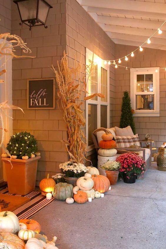 30 beautiful porch decorations for fall - 209