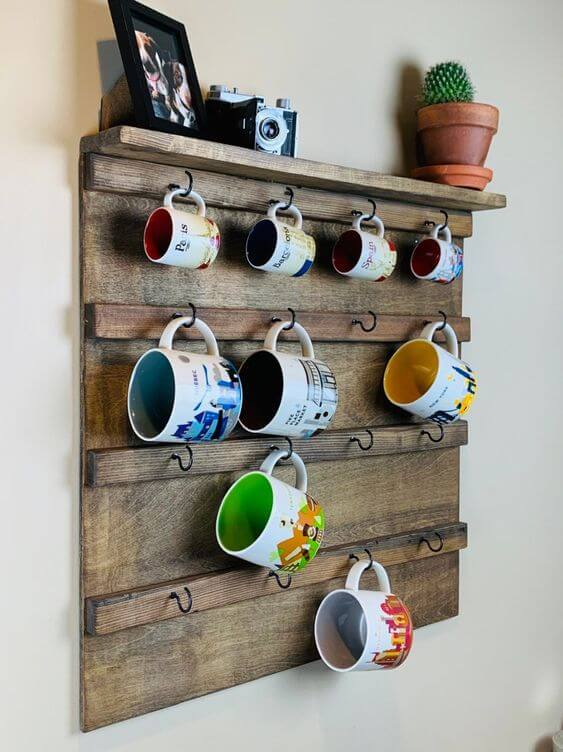 25 DIY Coffee Cup Display Ideas - 183