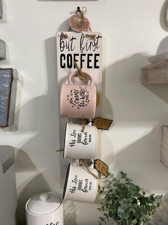 25 DIY Coffee Cup Display Ideas - 201