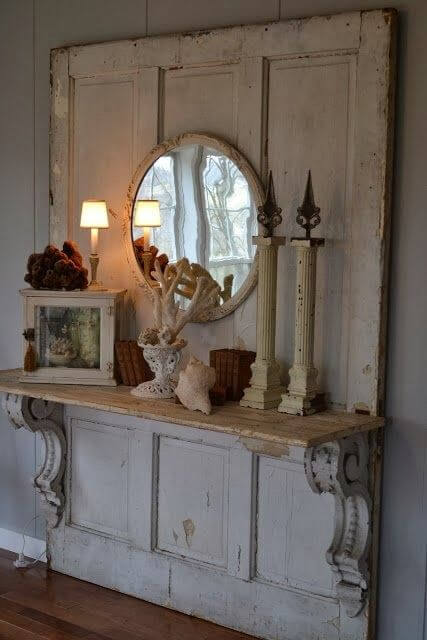 25 easy ways to turn your old doors into vintage home decor ideas - 197
