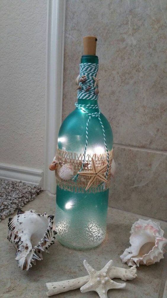 30 cool and fun glass bottle crafts - 207