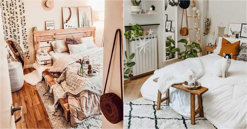 30 cozy beautiful boho bedroom decorating ideas for the winter months - 101