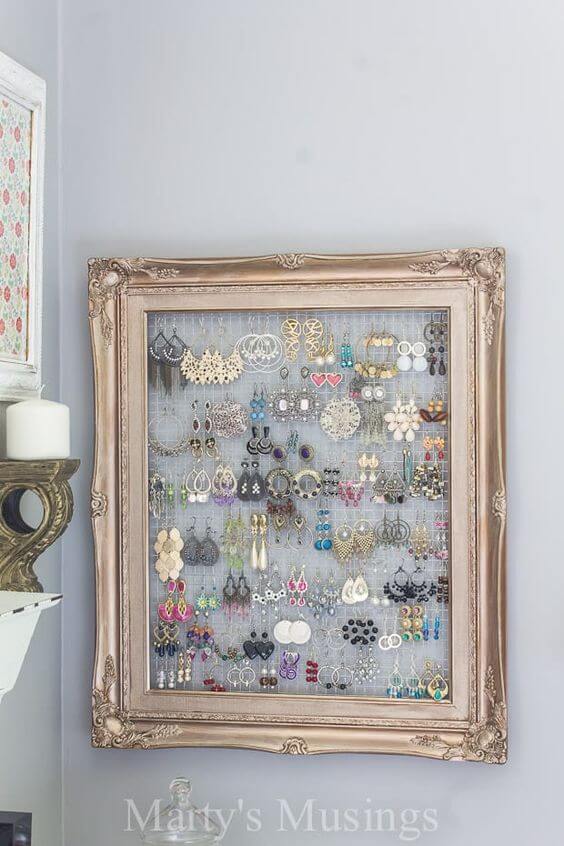 26 creative DIY ideas with old picture frames - 165