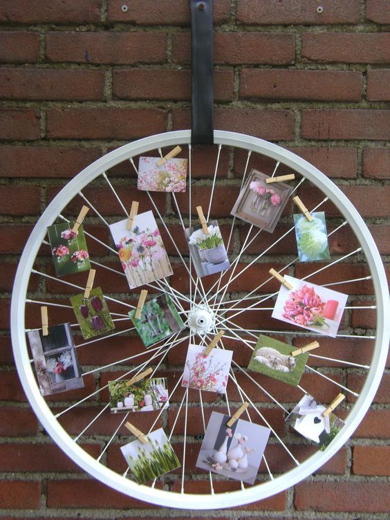 20 Clever Home Improvement Ideas for DIY Bike Wheels - 133