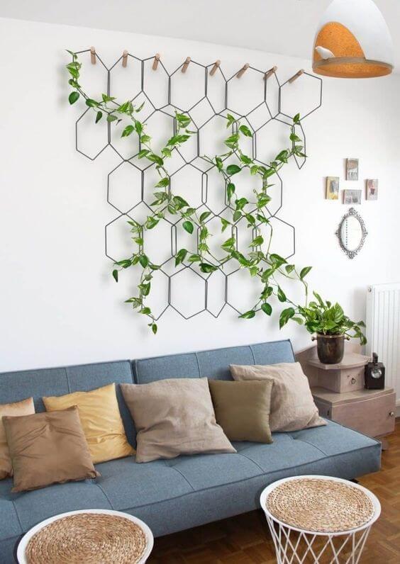 35 eye-catching indoor wall decor ideas with plants that will inspire you - 269