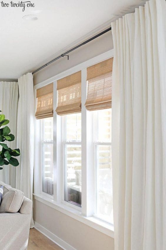 20 creative ideas for living room curtains - 161