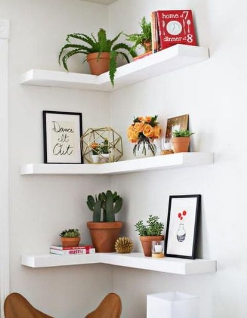 Corner storage unit ideas to save your living space - 69
