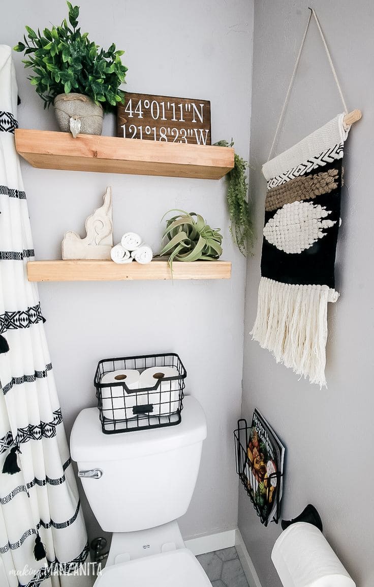 20 best ideas to make your own bathroom plant shelves - 163