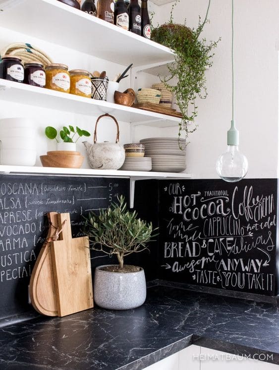 27 creative chalkboard ideas for your kitchen decor - 71