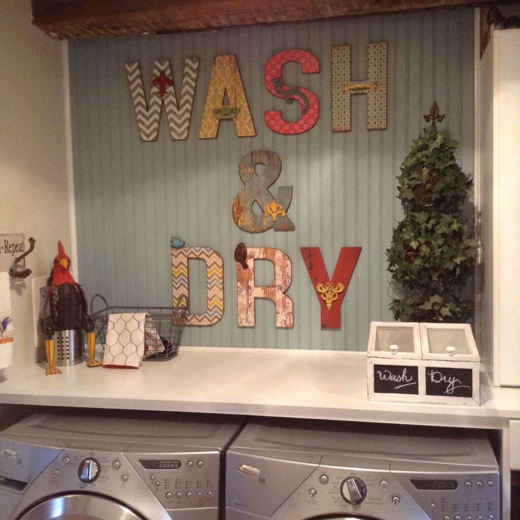 29 ideas to decorate your laundry room in vintage style - 85