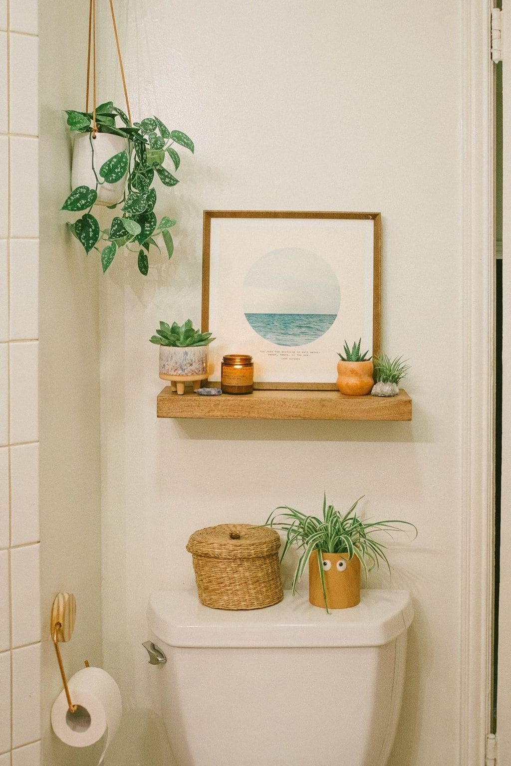 20 best ideas to make your own bathroom plant shelves - 145