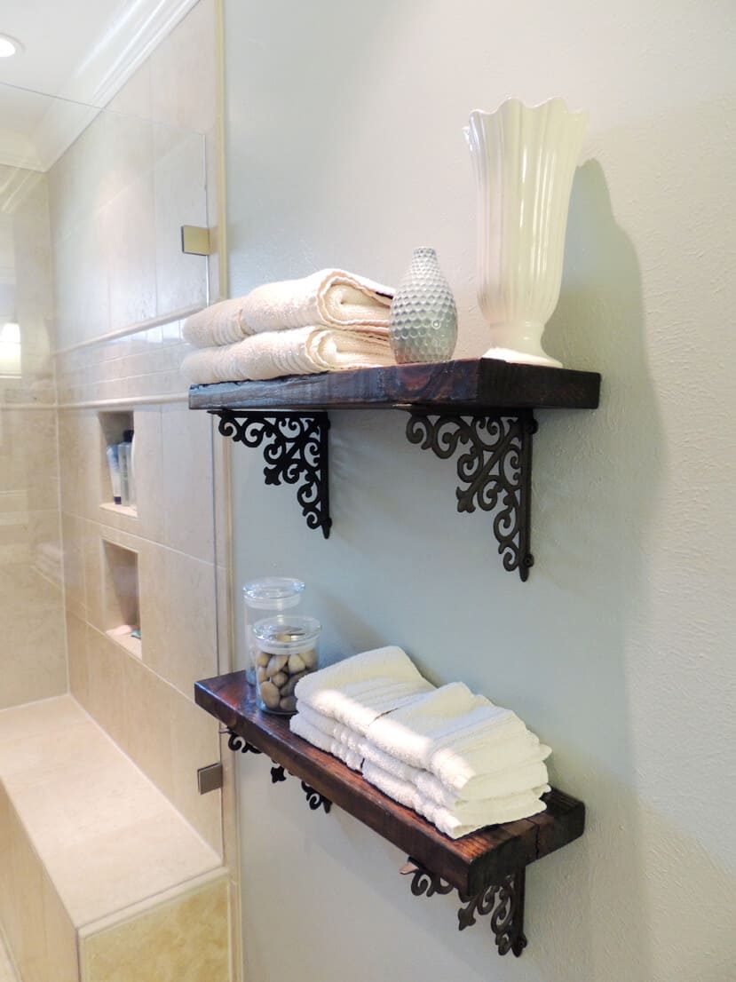 24 clever bathroom shelf ideas to save your space - 83