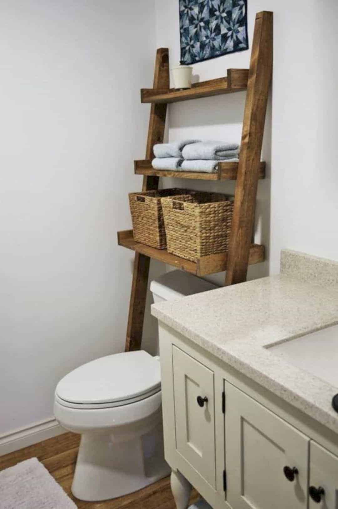20 creative ladder storage ideas for the bathroom - 151