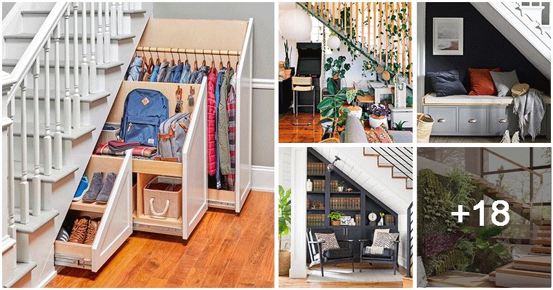 23 brilliant decorating ideas under the stairs