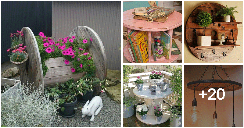 25 ideas for recycled cable spools for your home and garden