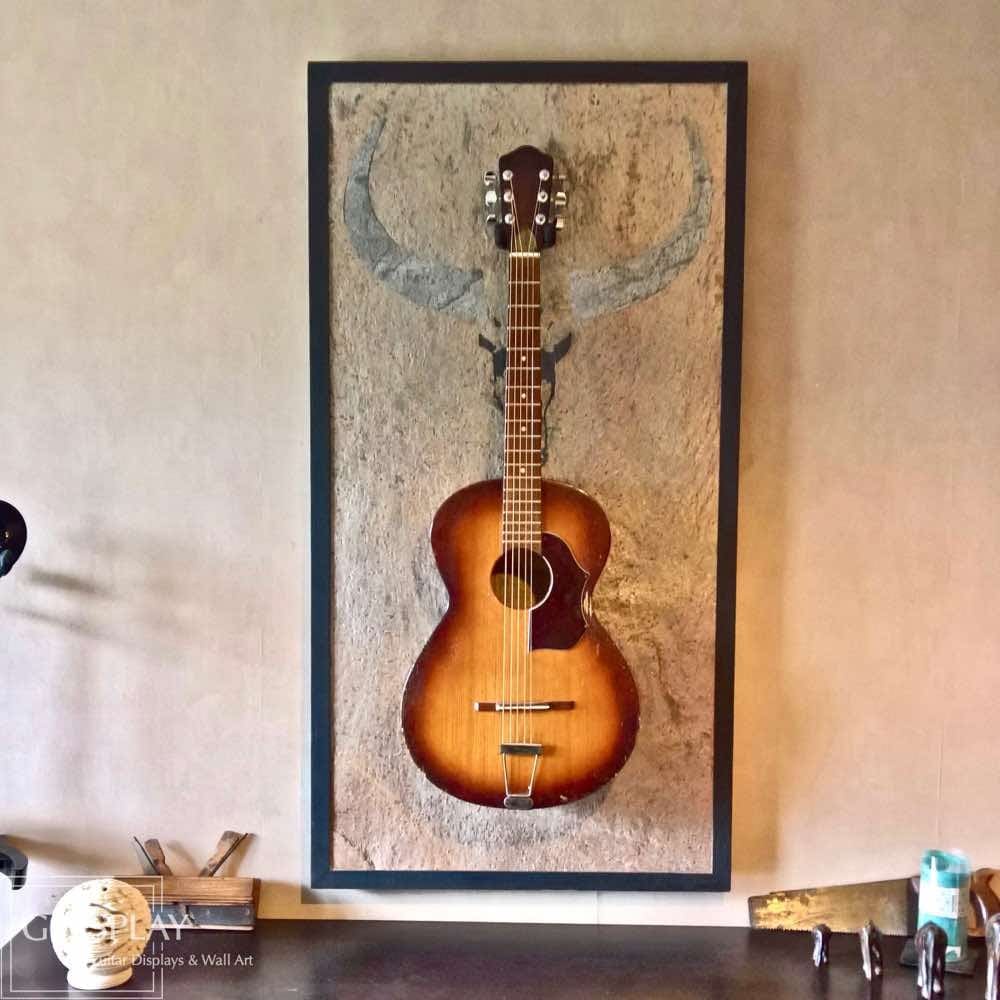 DIY old guitar projects to decorate your home - 79
