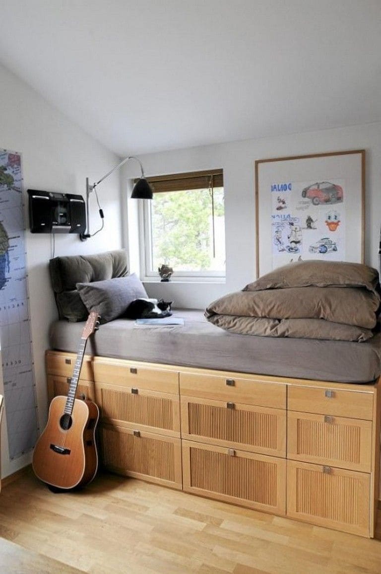 23 creative storage bed ideas to add to your bag - 165