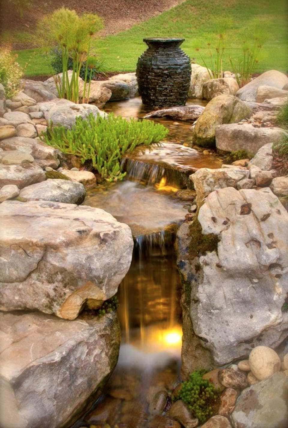 22 beautiful garden ponds with waterfalls - 79