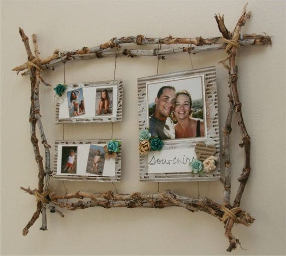 23 rustic frame ideas to decorate your home - 75