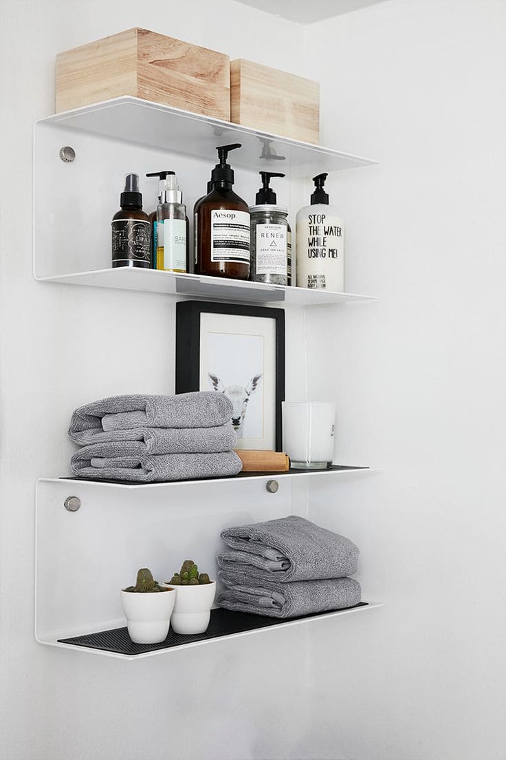 24 clever bathroom shelf ideas to save your space - 77