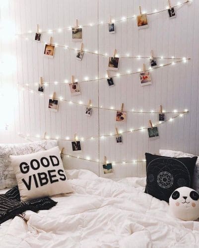 20 ideas for fairy lights for your bedroom - 7