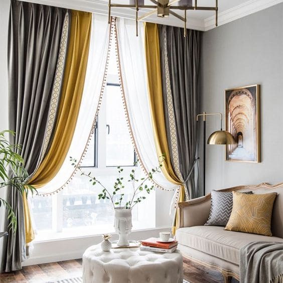20 creative ideas for living room curtains - 133