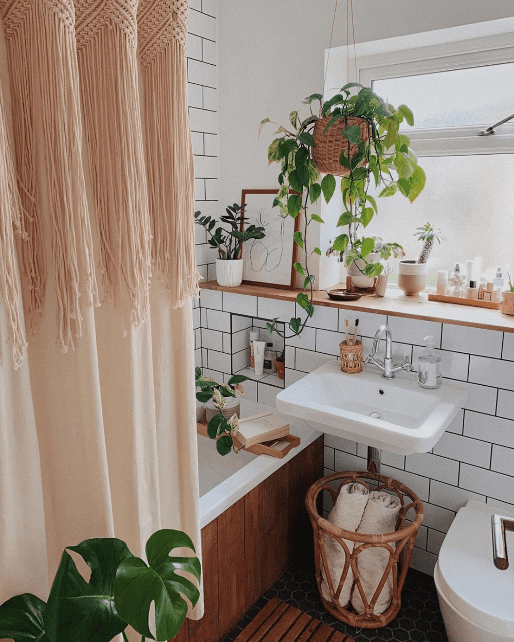 20 best ideas to make your own bathroom plant shelves - 153