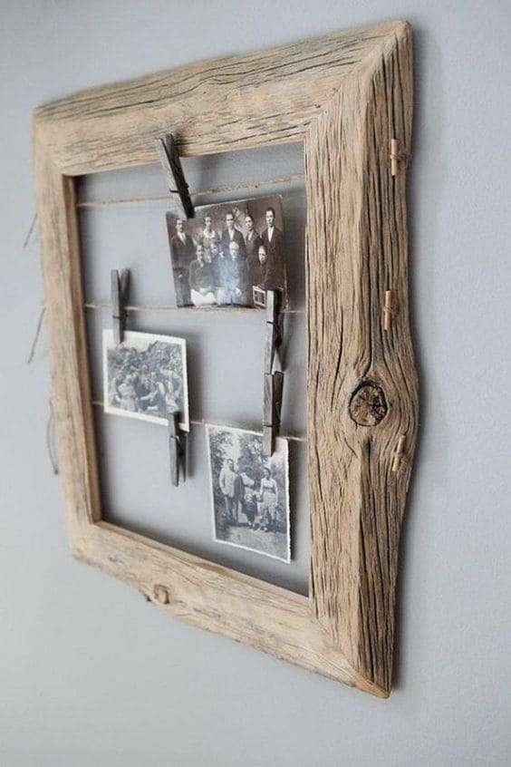 23 rustic frame ideas to decorate your home - 85