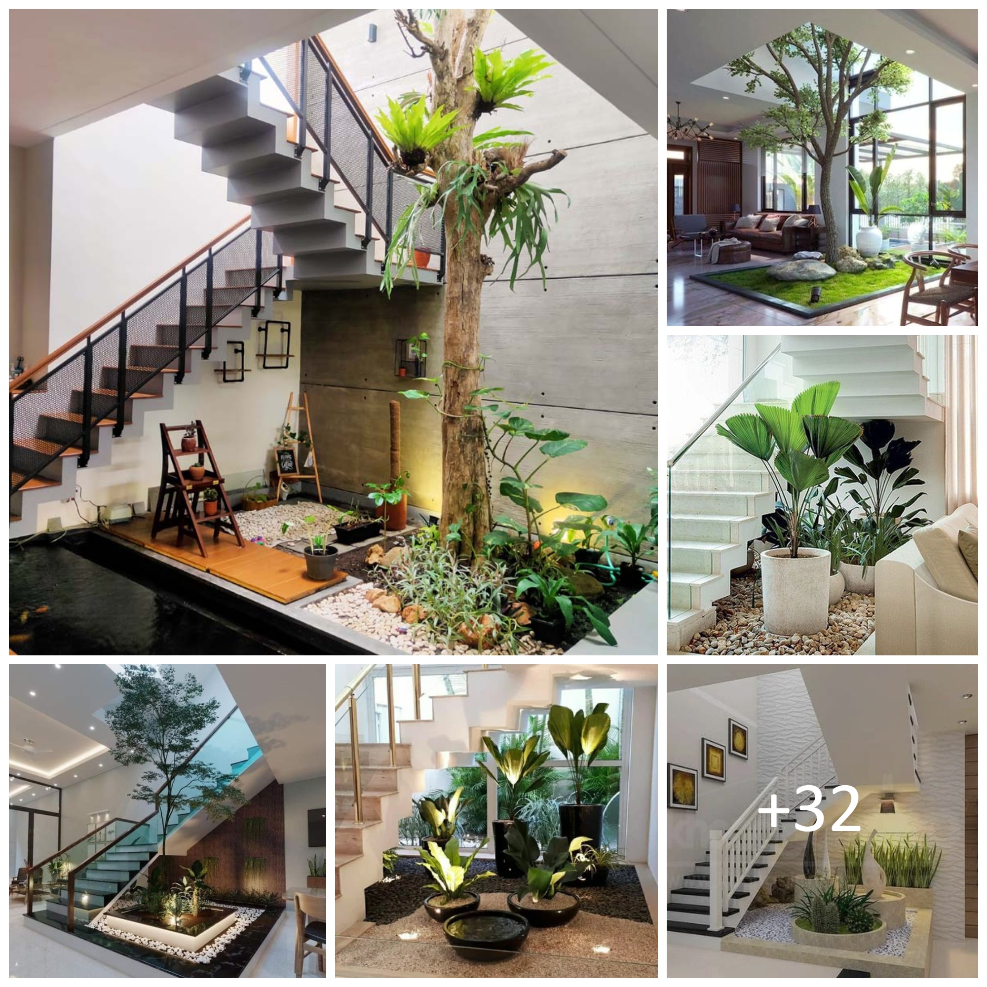 Eye-catching Staircase Decor Ideas with Plants