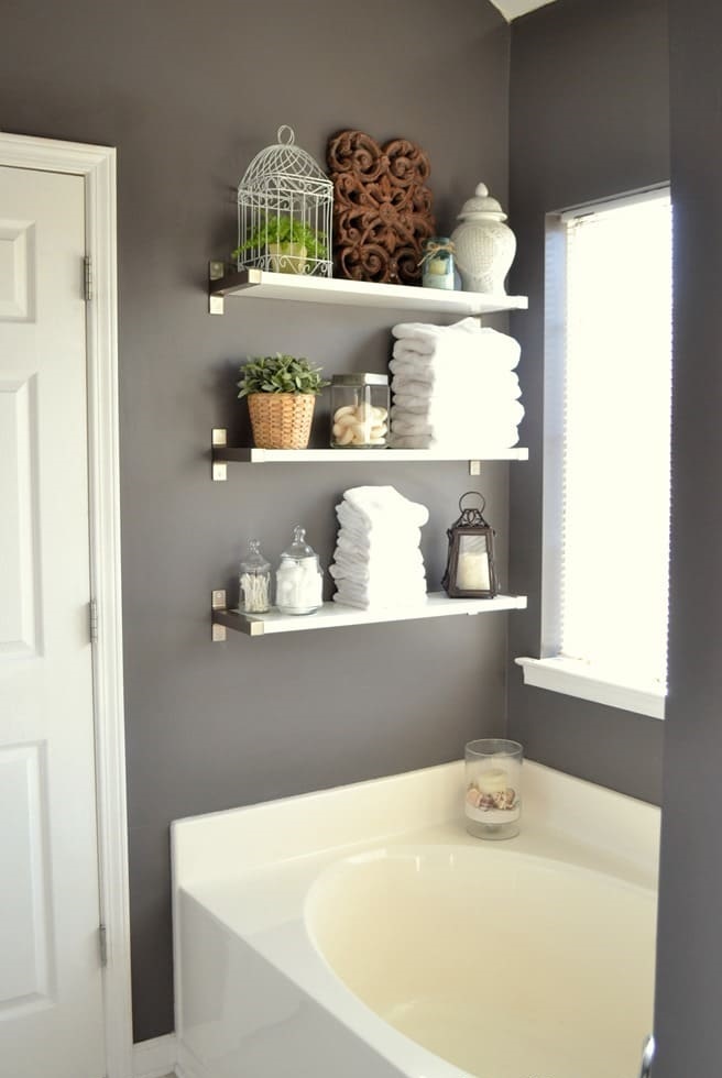 24 clever bathroom shelf ideas to save your space - 79