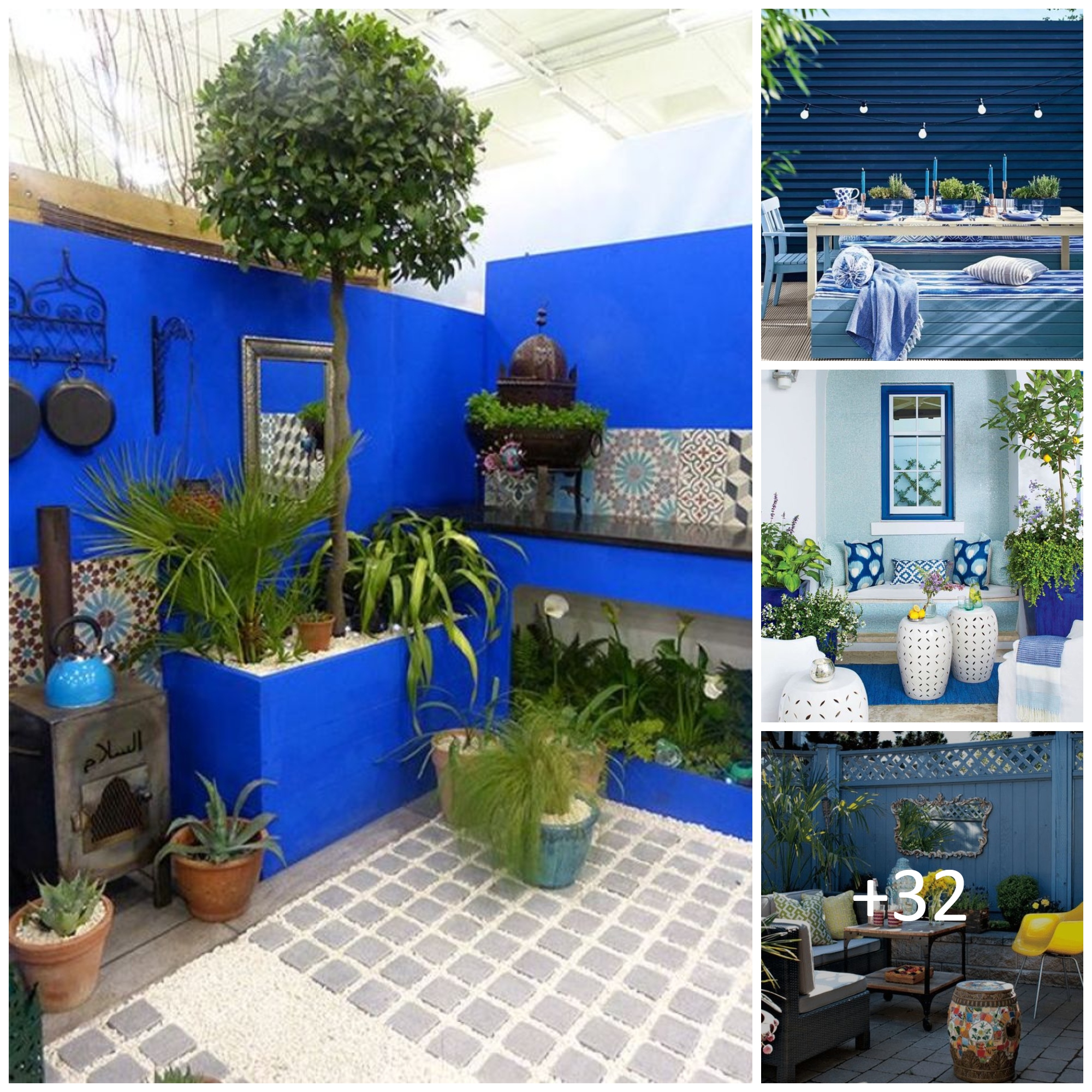 Blue Outdoor Decoration Ideas