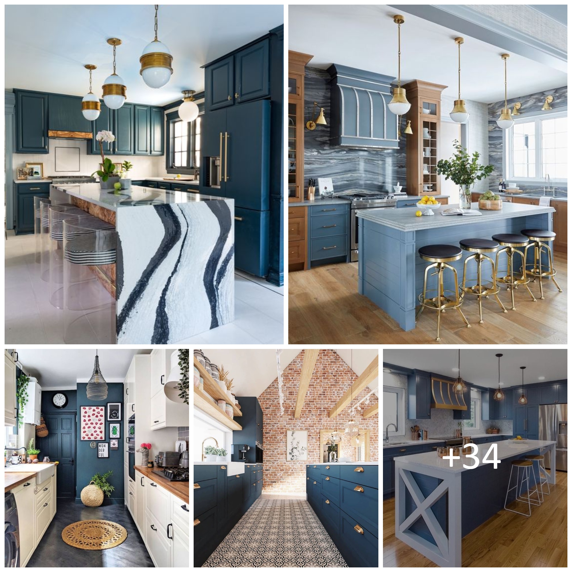 Blue and White Kitchen Decor Inspiration