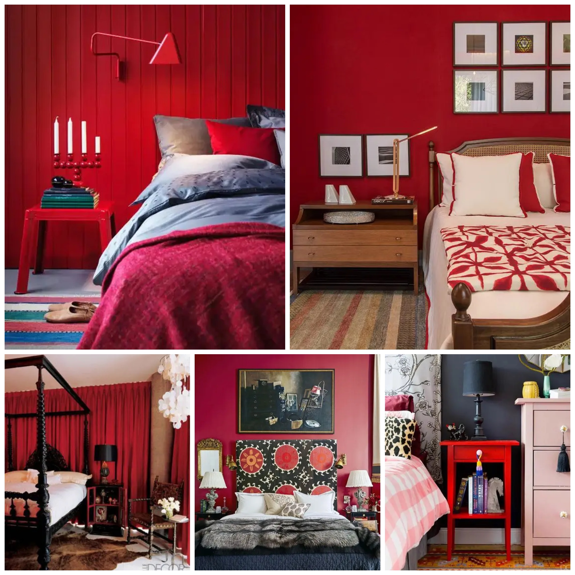 Passionate Red Bedroom Decor Ideas