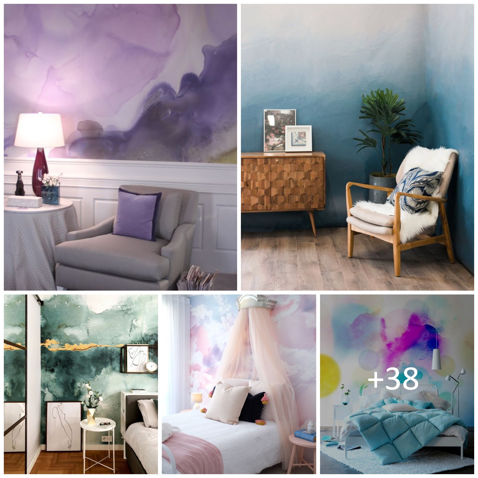 Bold Watercolor Accent Walls That Inspire